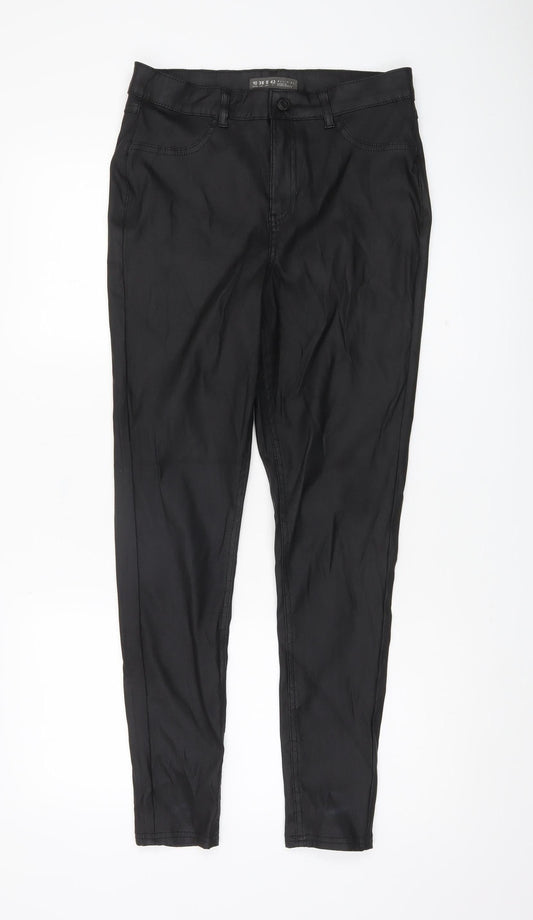 Womens UK Size 10 Denim Co Slim Fit CasualWorkwear Black Trousers