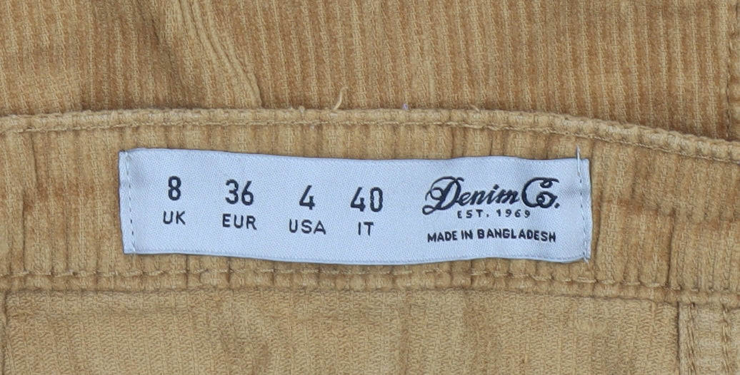 Womens UK Size 8 Denim Co. A-Line Corduroy Skirt