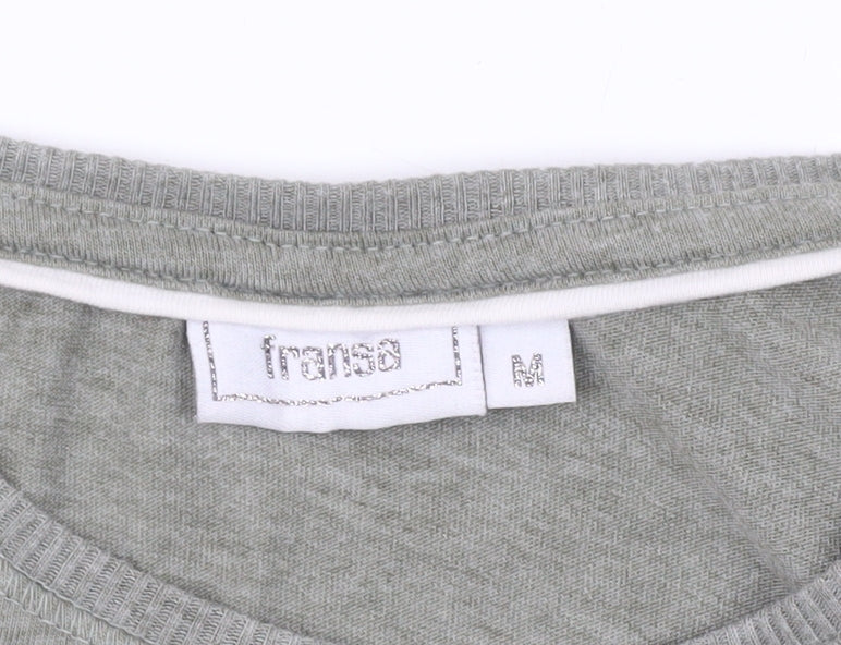 Womens UK Size M Fransa Green Basic Tank