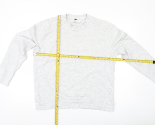 Topman Mens Grey M Pullover Sweatshirt Crew Neck Long Sleeve
