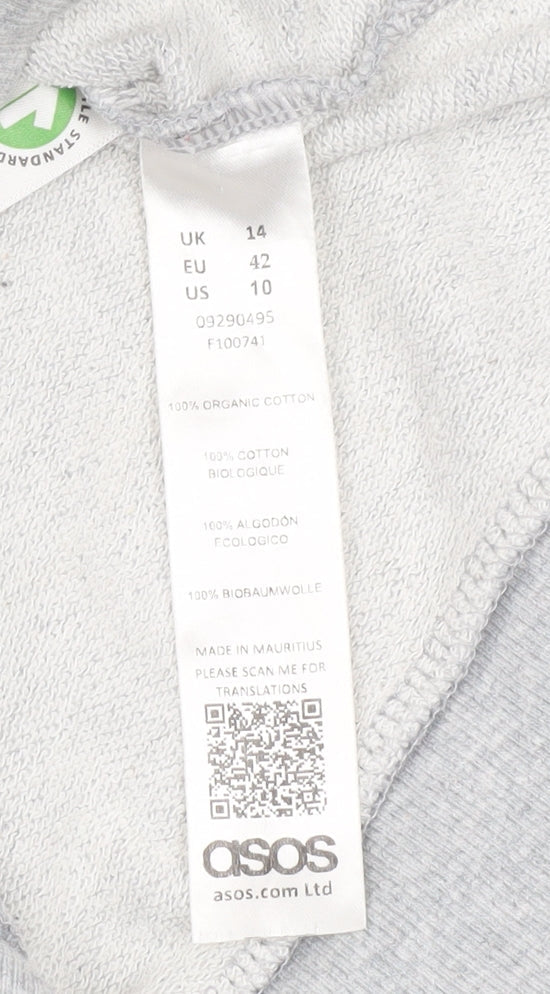 Womens UK Size 14 ASOS Grey Pullover Sweatshirt