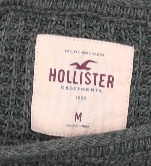 Womens UK Size M Hollister Green Pullover Jumper