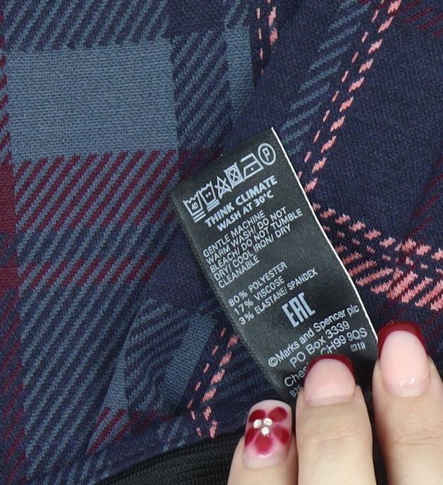 Marks and Spencer Women’s Multicoloured Plaid Pencil Skirt Size 6