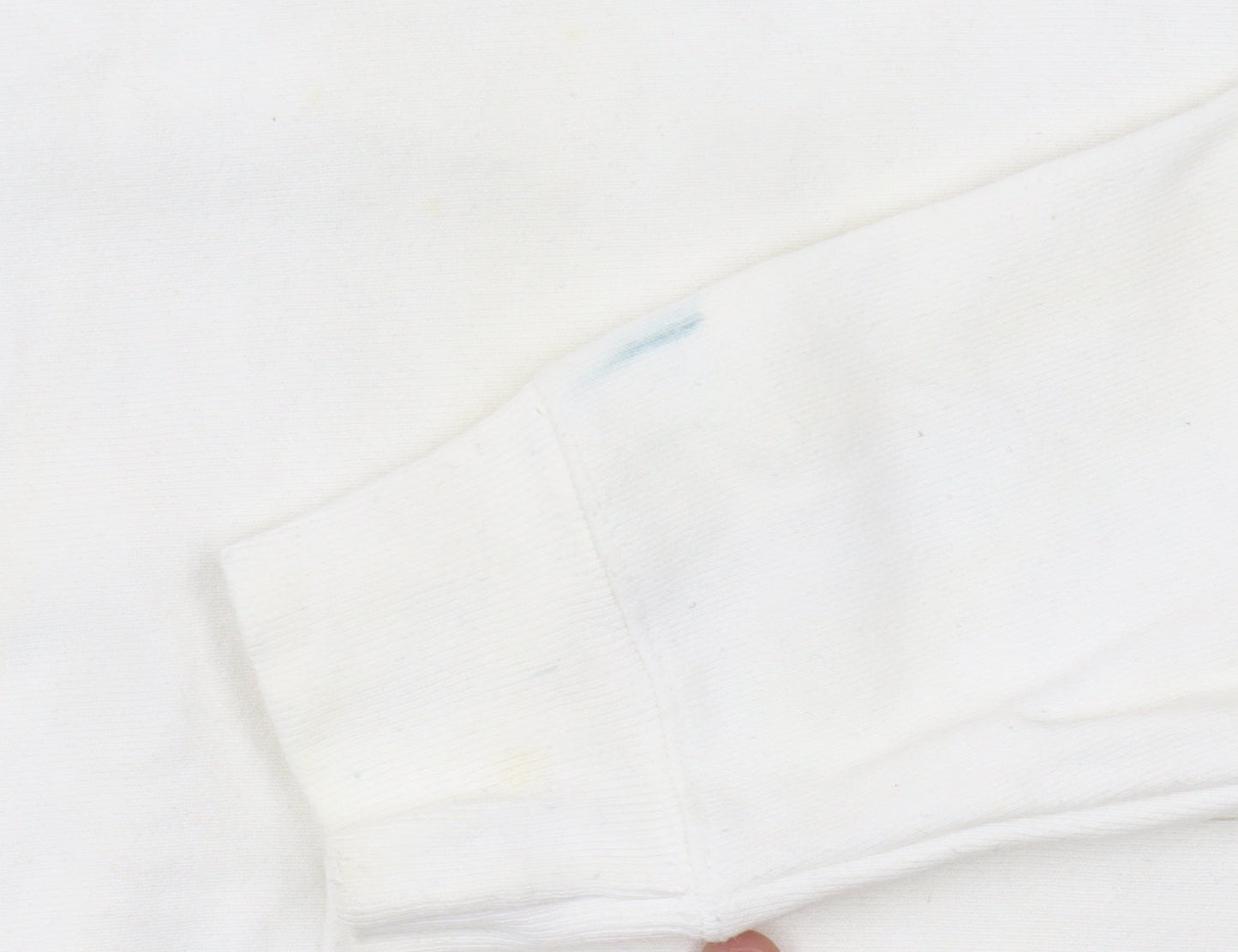 Champion Women’s White Hoodie L Pullover Logo Cotton Blend