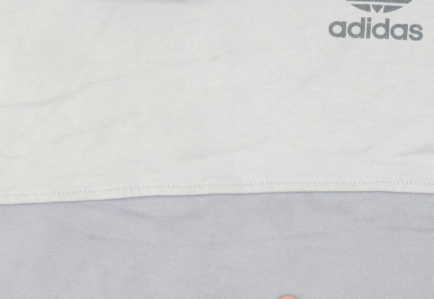 Adidas Womens Blue Pullover Hoodie Sweatshirt Size M Logo Design