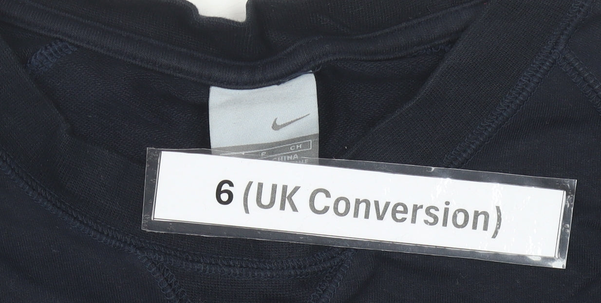 Womens UK Size 6 Nike Blue Jersey T-Shirt