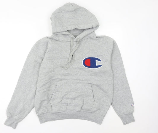 Womens UK Size 8 Champion Grey Pullover Hoodie