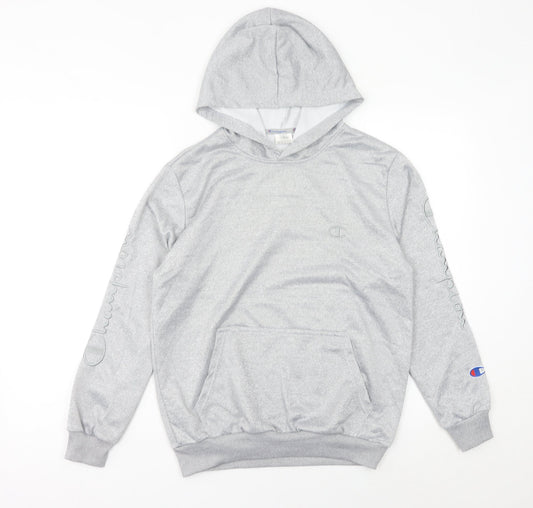 Womens UK Size 12 Champion Grey Pullover Hoodie