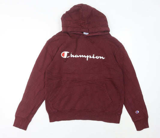 Womens UK Size 10 Champion Red Pullover Hoodie