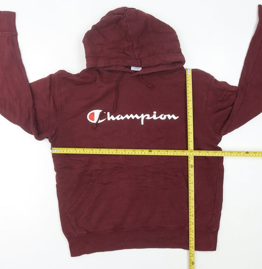 Champion Women Red Pullover Hoodie Size 10 Logo Sportswear