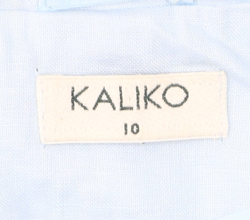 Womens UK Size 10 Kaliko Blue Basic Jacket