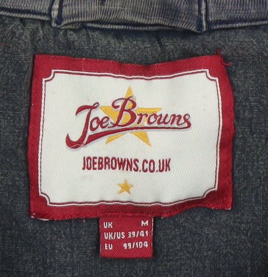 Joe Browns Men’s Blue Henley Short Sleeve Cotton T-Shirt M