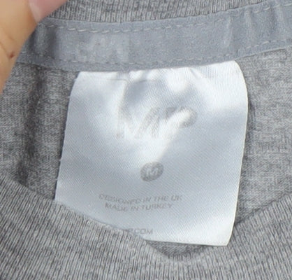 MP Mens Grey Regular Fit Crew Neck Short Sleeve T-Shirt Size M