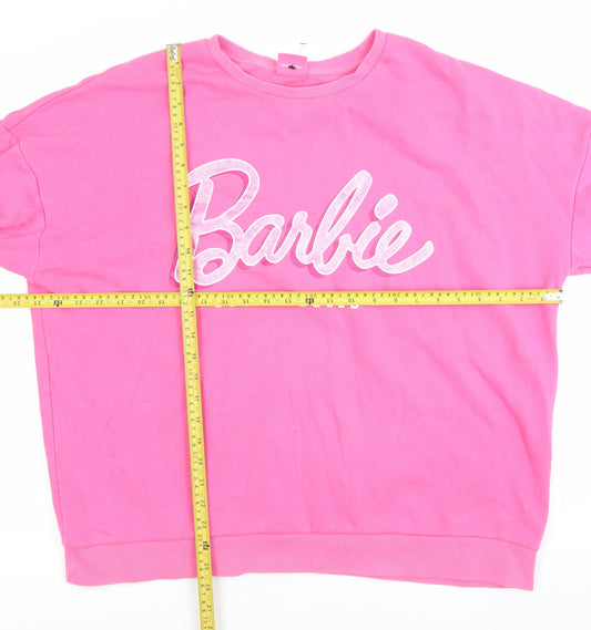 Barbie Women's Pink Pullover Sweatshirt Size XL
