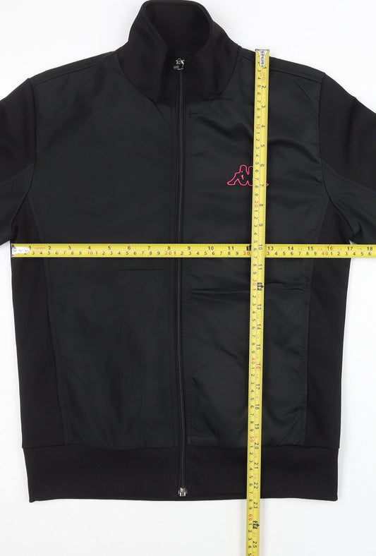 Kappa Women's Black Medium Track Jacket Full Zip Sportswear