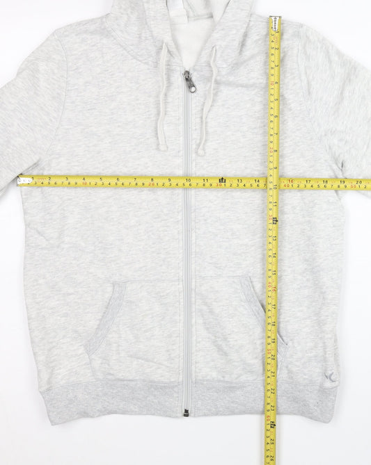 Decathlon Women’s Grey Full Zip Hoodie M Regular Fit Casual
