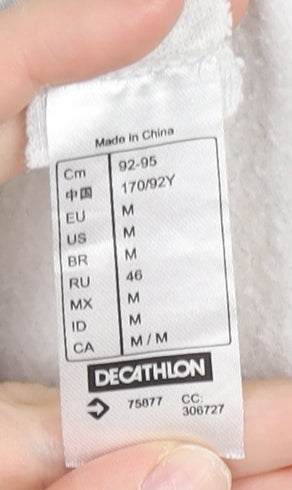 Decathlon Women’s Grey Full Zip Hoodie M Regular Fit Casual