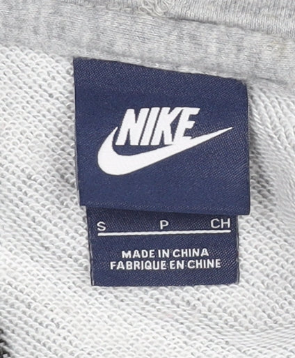 Nike Women’s Grey Full Zip Hoodie Small Cotton Sportswear