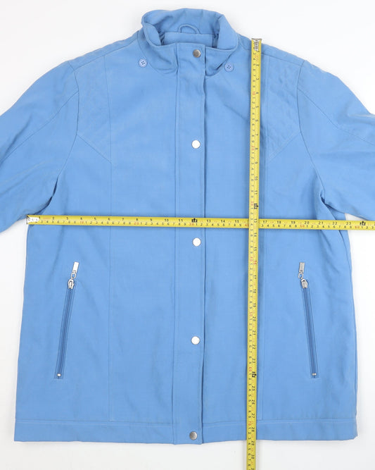 JBC Collection Womens Blue Size 18 Mid-Length Casual Jacket