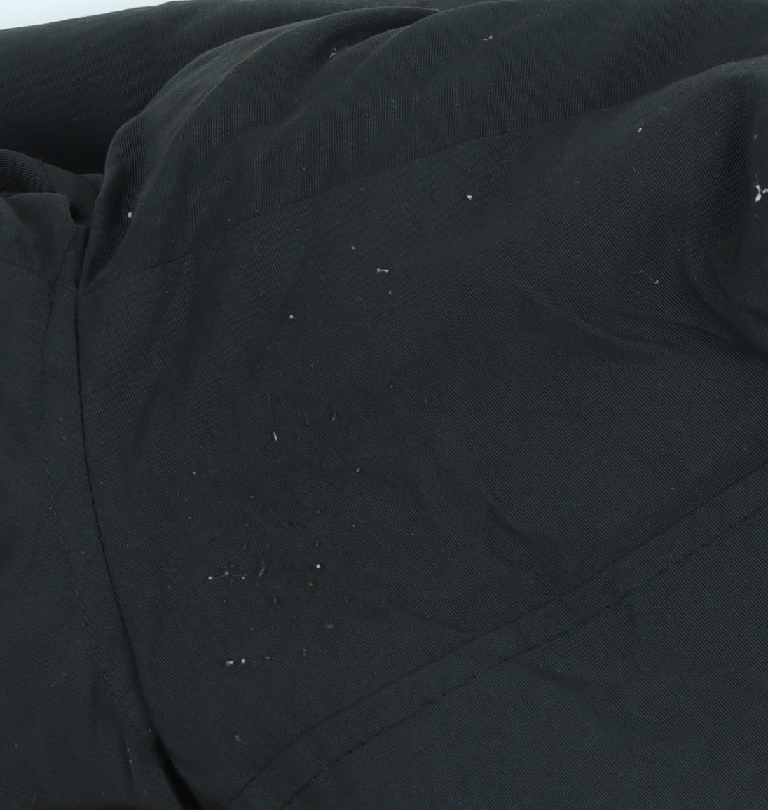 WESC Mens Black Parka Coat Hooded Winter Casual Jacket S