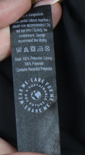 George Men’s Black 2XL Hooded Full Zip Jacket Lightweight