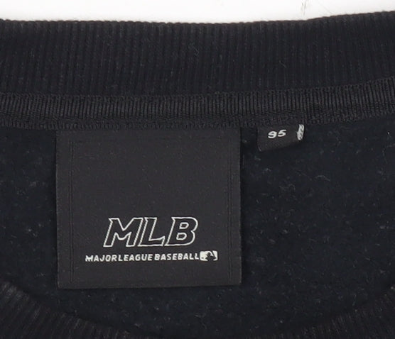 Mens UK Size M MLB Black Pullover Sweatshirt