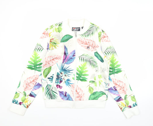 Womens UK Size 6 FILA Multicoloured Gym & Training Walking Casual Jacket