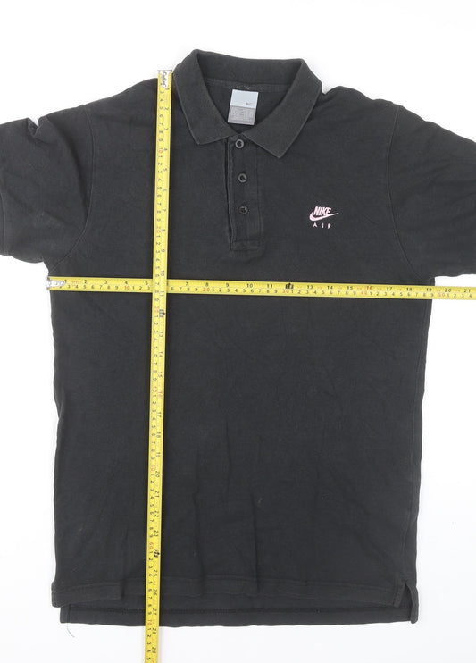 Womens UK Size S Nike Black Basic Polo