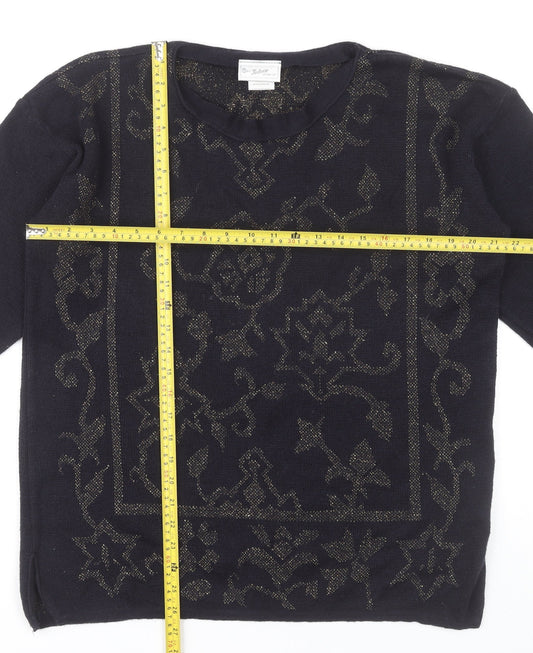 Womens UK Size M NEXT Black Pullover Jumper