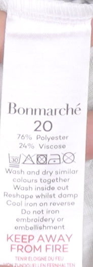 Bonmarché Womens Multicoloured Sequin Leaf T-Shirt Size 20