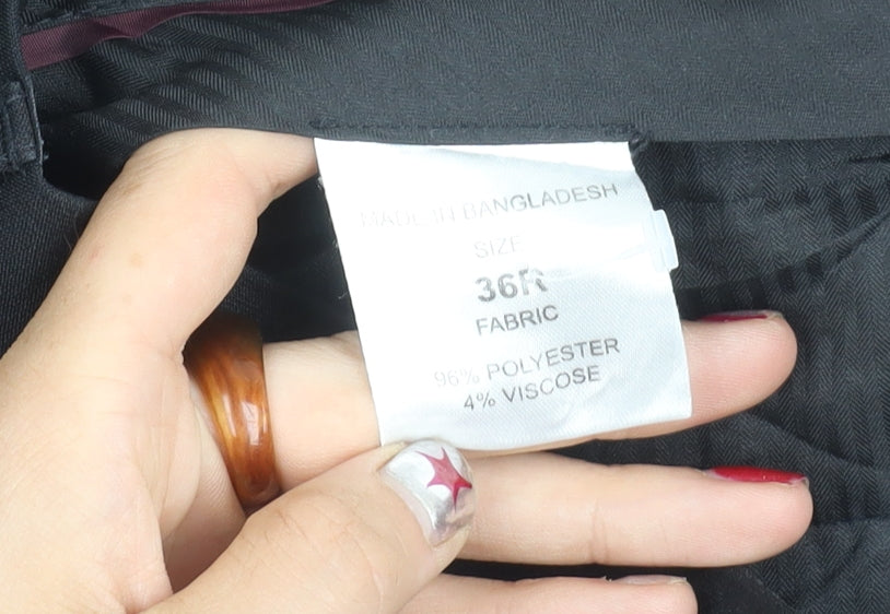 Fellini Traveller Men's Black 36R Formal Dress Pants Trousers