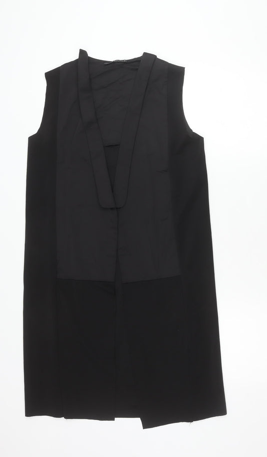 Womens UK Size S Zara Black Basic Jacket
