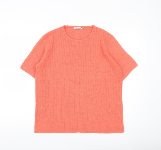 Womens UK Size 18 Berkertex Orange Pullover Jumper