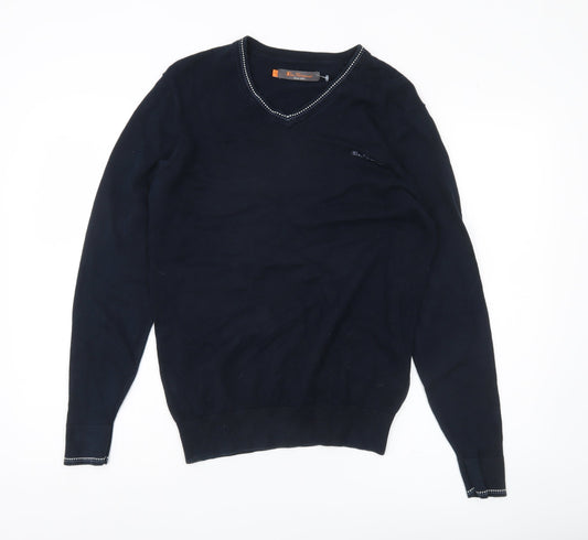 Mens UK Size S Ben Sherman Black Pullover Jumper