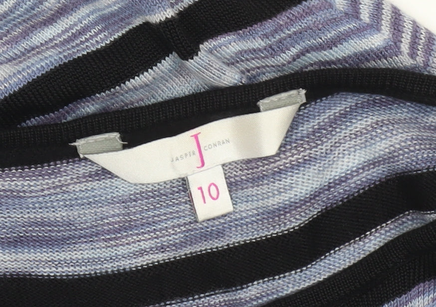 Jasper Conran Womens Multicoloured Striped Pullover Jumper Size 10