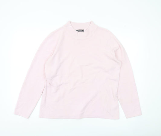 Womens UK Size M Bonmarché Pink Pullover Jumper
