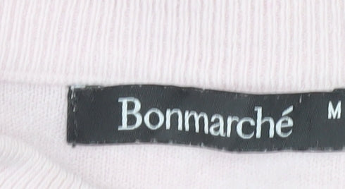 Womens UK Size M Bonmarché Pink Pullover Jumper