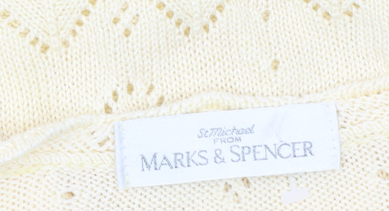 Womens UK Size 16 Marks and Spencer Yellow Pullover Jumper