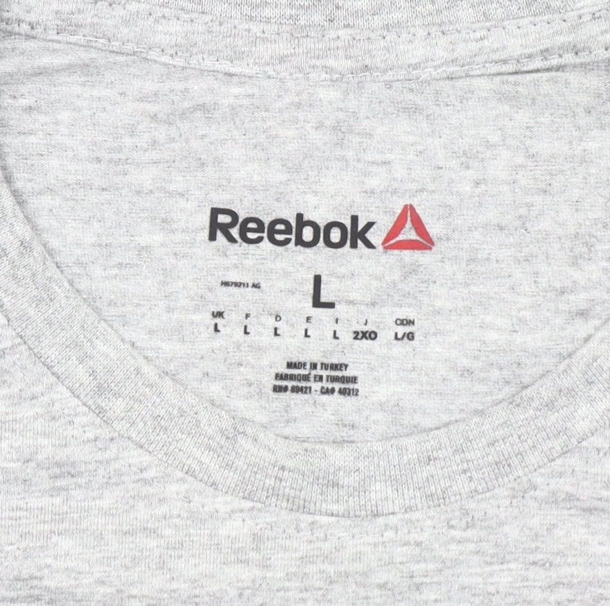 Reebok Men’s Grey Ireland UFC Graphic T-Shirt Size L
