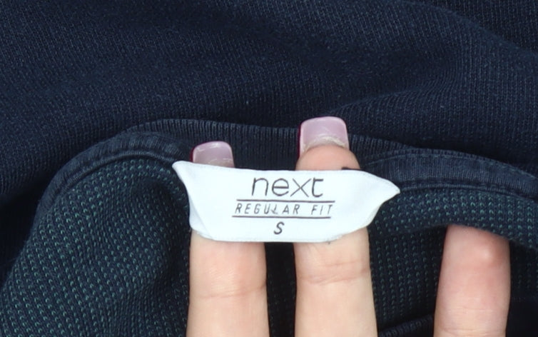 Next Men’s Blue Colourblock Cotton Regular Fit T-Shirt Size S