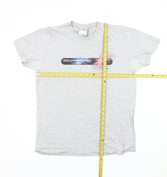 Nike Men's Grey Graphic Sports T-Shirt Size L Vintage 2005
