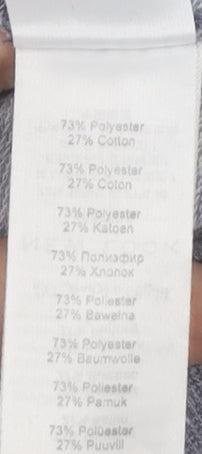 New Look Women’s Grey Sweat Shorts Size 10 Logo Drawstring Casual