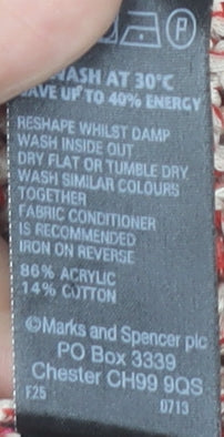Womens UK Size 14 Marks and Spencer Multicoloured Pullover Jumper