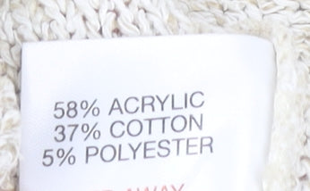 Womens UK Size 18-20 Style by EWM Beige Pullover Jumper