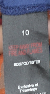 Papaya Womens Multicoloured Floral Blouse Size 10 Ruffle Tunic