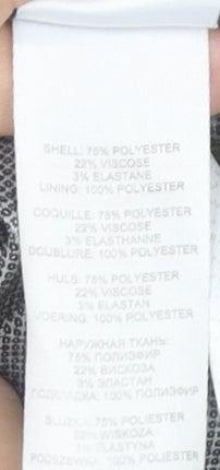 New Look Women’s Grey Size 12 Pencil Skirt Workwear Office