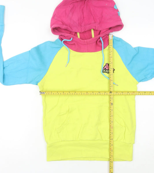 Kappa Womens Multicoloured Hoodie Size 10 Logo Pullover