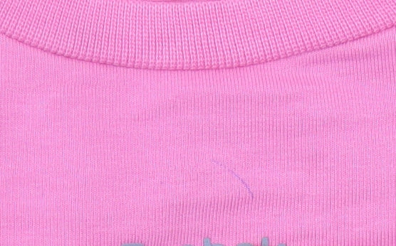 Reebok Womens Pink Sweatshirt Size 12 Crew Neck Long Sleeve Pullover