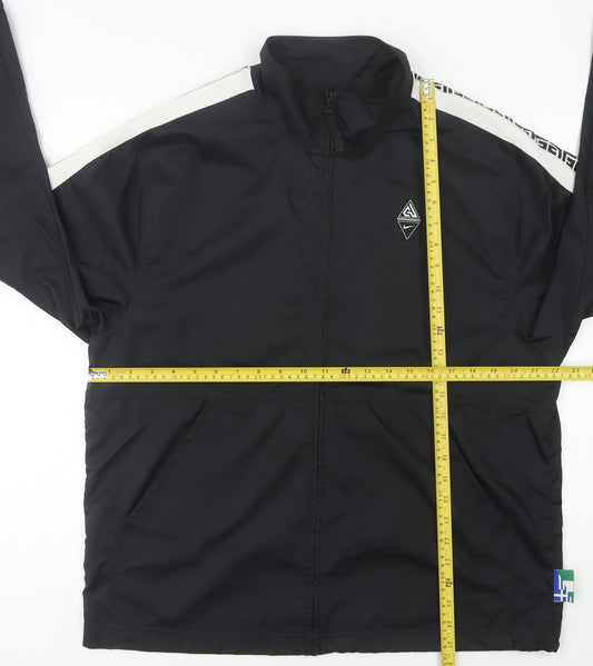 Nike Men's Black M Track Jacket Polyester Full Zip Sportswear