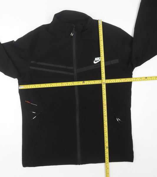 Nike Men’s Black Medium Track Jacket Lightweight Zip Sports
